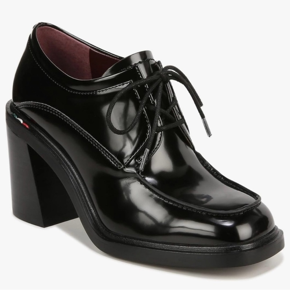 Franco Sarto Black Patent Leather Heels